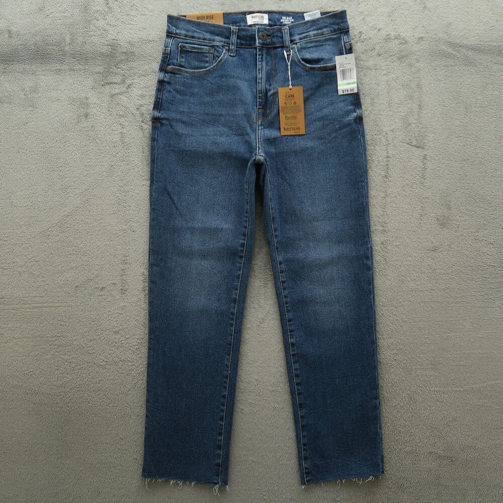 Kensie Jeans Women's Size 8/29 High-Rise Allie Slim Straight 27.5" Inseam NWT